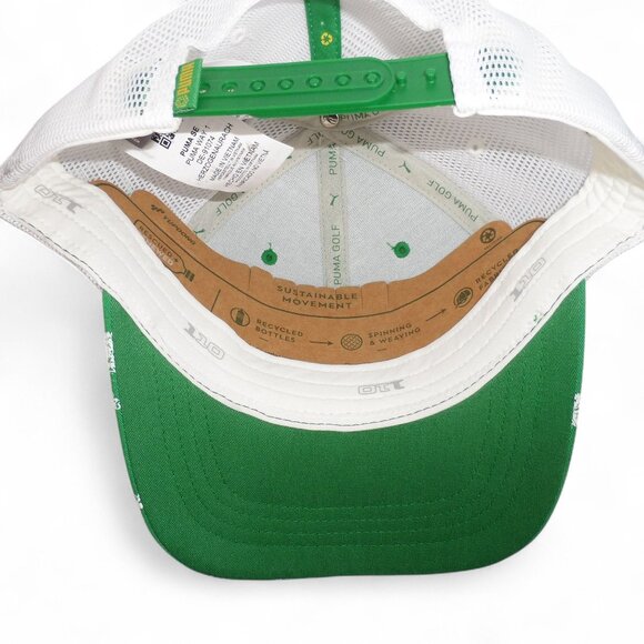 Puma Golf SE Way 1 WM Phoenix Open Trucker Snapback Hat Green / White OS - Picture 6 of 8